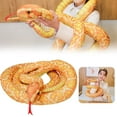 thumbnail image 3 of FNNMNNR 200/300cm Simulation Stuffed Python Children‘s Toy Plush Animal Snake Toy Home Decoration Gift for Kids and Friends, 3 of 10