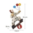 thumbnail image 4 of Dualoai European Knight Clown Sculpture Creative Desktop Ornament Decorative Figurine for Entryway Living Room Table Centerpiece Home Decor Gift, 4 of 8
