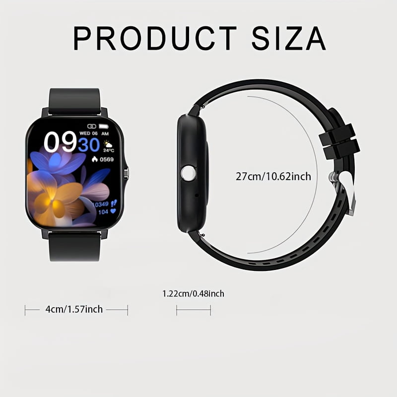 Versatile Smart Watch with Wireless Connectivity, Multi‑Activity Modes, Message Alerts & Camera Control, Compatible with iOS and Android, User‑Friendly Daily Wearable, Ideal Holiday Gift