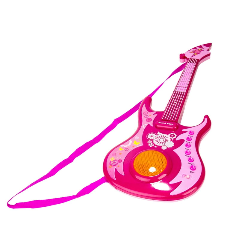 Musical Rock n Roll Guitar Toy Set Pink Walmart