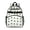 Alien Head White, variant on Alien and UFO Deep Blue Pattern Backpack for School, Cute School Bag with Adjustable Shoulder Straps and Padded Back, 15.25"x11.5"x5.25"