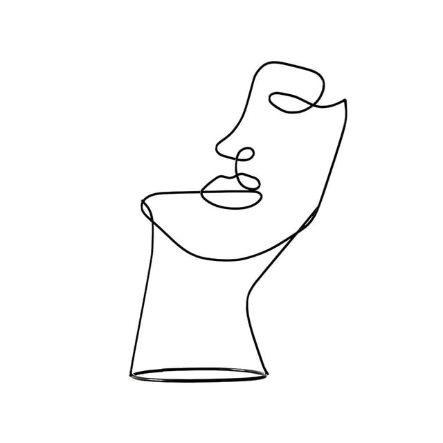 Adorno De Cara Abstracto Figura De Hierro Forjado Decoración De Cara Simple Moda Moderno Abstracto Personaje Arte Ornamento Negro Cara Arte Estatua Para Escritorio Dormitorio Sala De Estudio Minnieouse HA015028-00