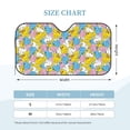 thumbnail image 2 of Kdxio Colorful Duck Print Windshield Sun Shade, Foldable Sun Blocker for Car,Truck,SUV Automotive Interior Sun Protection,Reflective Shade for Front Windshield(Small), 2 of 6