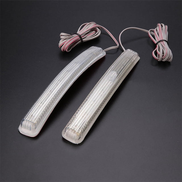 DYNWAVECA Universal LED Turn Light Auto /9LED/ 12V /Soft Glue/ Accessories /2Pcs Indicator Lamp , Blue