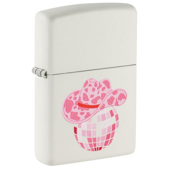 Zippo Lighter - Customized Engraved Message Windproof Cowboy Disco Design 46468
