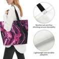 thumbnail image 5 of Large Capacity Single Shoulder Shopping Bag 19.7×15.7×5.9in Main Pocket Large To Accommodate Your Daily Needs Can Be Portable Can Be A Single Shoulder Back Darkmagenta Marble_3, 5 of 8
