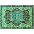 thumbnail image 1 of Ahgly Company Indoor Rectangle Persian Turquoise Blue Traditional Area Rugs, 7' x 10', 1 of 4