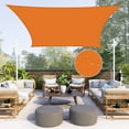 thumbnail image 6 of YEAHOME Rectangle Sun Shade Sail 6.5'x13' Waterproof Orange UV Block Sunshade for Backyard Yard Deck Patio Garden Outdoor Activities and Facility, 6 of 11