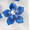 Blue, variant on (2 pack) Offray Accessories, Red 3/4 inch 5 Petal Gem Flower Accessory for Wedding, Hair Clips, and Scrapbooking, 6 count, 1 Package