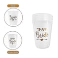 thumbnail image 2 of 12pcs Team Bride Plastic Cup Hen Party Translucent Cups Set, 2 of 5