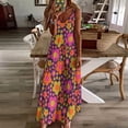 thumbnail image 4 of Flower Power Mod Floral Sleeveless Dress birthday dress elegant women's sets Women dresses summer Cocktail of dresses, 4 of 6