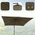 thumbnail image 6 of CHYVARY 8.2 x 8.2ft Patio Offset Umbrellas Outdoor Hanging Market Patio Umbrella, 50+ UV Protection Cantilever Outside Umbrellas for Yard, Pool and Deck,Taupe, 6 of 6
