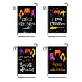 thumbnail image 1 of 4PCS Halloween Hocus Pocus Witches Bandera de jardín Sanderson Sisters Arpillera de doble cara Decoraciones para exteriores Decoración de patio (3 30 * 45 cm) JAMW Sencillez, 1 of 5