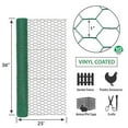 thumbnail image 4 of Filet Hexagonal 36X25 Pieds 1 Pouces Vert (Lot de 1), 4 of 4