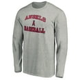 thumbnail image 2 of Men's Heathered Gray Los Angeles Angels Team Heart & Soul Long Sleeve T-Shirt, 2 of 3