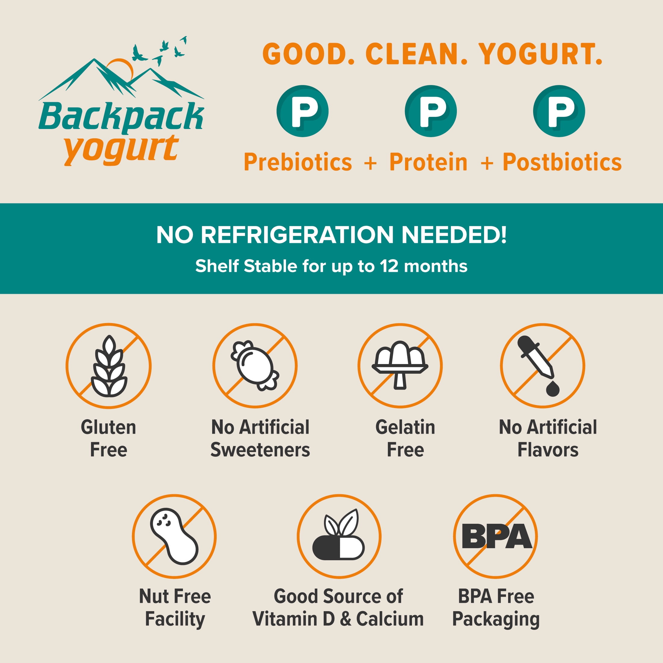 Backpack Yogurt Vanilla and Strawberry Variety Pack, 4 oz (24ct)