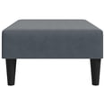 thumbnail image 3 of vidaXL Footstool Dark Grey 77x55x31 cm Velvet, 3 of 5