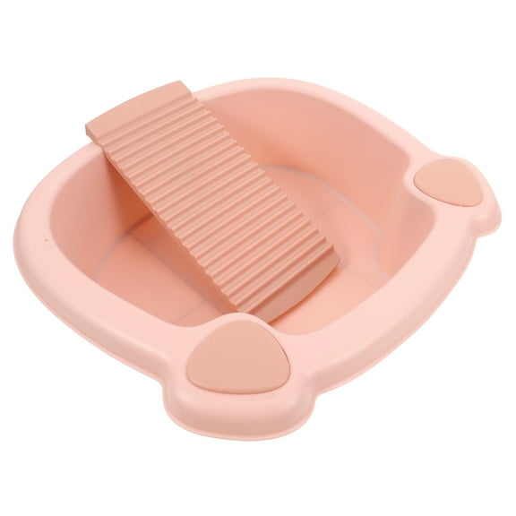 Hemoton Laundry Washboard Basin For Washing Clothes Small Soaking Tub For Home Use Ideal For Cleaning Tools And Household Cleaning