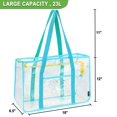 thumbnail image 3 of Bolsa de playa transparente Fammart para mujer impermeable con cremallera, 3 of 8