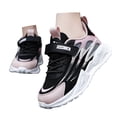 thumbnail image 3 of XEGLSBU Girls Shoes Size 12 Dressy Children's Fashion Mesh Lace up Sneakers Color Matching Casual Comfortable Running Shoes B-Black Size 30, 3 of 9