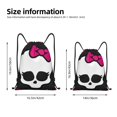 thumbnail image 2 of Zufioo Sac de Sport Monstre à Imprimé Épais Sac de Gym à Ficelles Lavable en Machine Sac à Dos à Ficelles Robuste pour Hommes Femmes-Petit, 2 of 6
