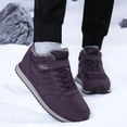 thumbnail image 3 of Men Fur Lined Outdoor Waterproof Work Shoes Hiking Winter Snow Boots Walking US, 3 of 6