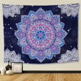 thumbnail image 1 of Otra decoración de pared 210x150 cm Tapices de mandalas azules y rosas para colgar en la pared Hippie indio bohemio estético arte psicodélico decoración de pared para dormitorio, 1 of 5