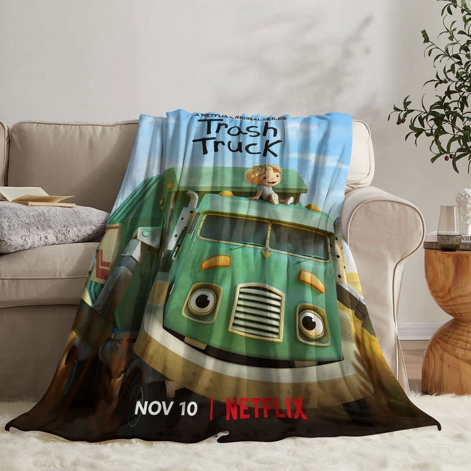 Trash Truck Throw Blanket Gifts for Fans Lover Girls Boys Women Present Hoodie Him Bed 30"x40"