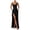 Black-YhBgd, variant on RFQWOVSR Womens Solid Color Spaghetti Strap Side Slit Maxi Dress Elegant Formal Gown M