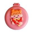 thumbnail image 3 of Mini cepillo de pelo para monedero, cepillo de pelo de bolsillo con espejo para niñas Chica, 3 of 9