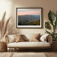 thumbnail image 3 of Mount Wilson Sunset - Los Angeles California Photography Mountain Landscape Nature Scenic Sunset Forest Travel Poster Black Framed Wall Art Print 5 x 7 inches, 3 of 4