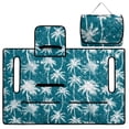thumbnail image 5 of Xixirimido Golf Cart Seat Cover Quilted Golf Cart Seat Towel Blanket with 4 Pockets Fit for 2 Person Seats Carts Portable Travel Friendly Easy Carrying, Palm Trees, 5 of 8