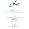 Elegant Script Deluxe Menu Card