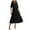 Black, variant on TJAZFJPA Lace Dress Women Summer Dress Short Sleeve Button Up Ruffle A Line Maxi Dresses Black Satin Dress Off Shoulder Dress