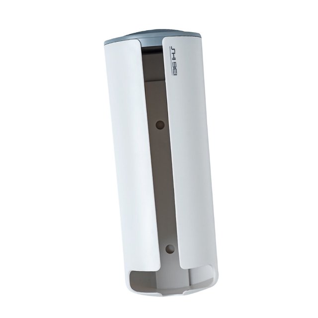 Ounissouiy Contenedor de montaje en pared, bolsa de basura, caja de almacenamiento, cocina, dormitorio, baño, soporte de almacenamiento, Organizadores de utensilios de cocina gris blanco