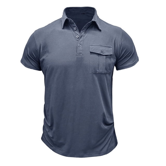 pstuiky camisetas de hombre, Blusa de manga corta con cuello vuelto y botones transparentes y encaje calado para hombre camisas casuales para hombre l