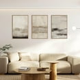 thumbnail image 2 of Large Abstract Framed Canvas Wall Art Set,Minimalist Beige Gray Pastel Watercolor Wall Decor,Modern Illustration Neutral Art Painting for Living Room,Bedroom,Dining Room,Office -16"x24"x3, 2 of 6