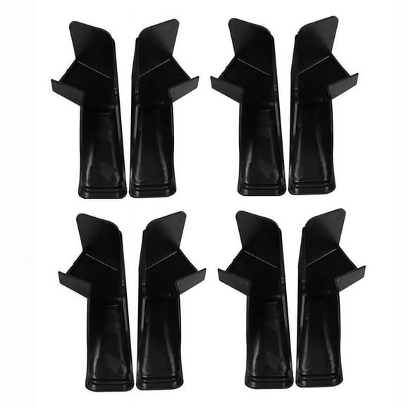 RV Rain Gutter Spouts with Extensions Roof Rail Gutter Drain Protect Accessorie for Van Travel Trailer 4 Left&4 Right,A