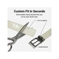 thumbnail image 4 of CTM Leather Croc Print Dress Belt with Clamp On Buckle, 4 of 5