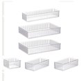 thumbnail image 4 of Luzkey Makeup Organizer Bathroom Organizer Acrylic Multipurpose Container Desktop Storage Box Vanity Storage Bin for Dresser Cabinet 6 Pieces, 4 of 8