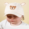 thumbnail image 2 of Gorras de béisbol de oso para niños y niñas, sombrero de sol liso con letras de dibujos animados, gorra con visera, sombreros de pesca de playa para niños de 6m a 4 años Fivean unisex, 2 of 2