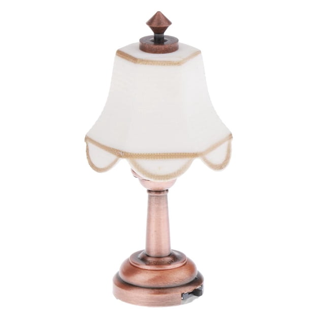 Lámpara de Escritorio LED perfecl 1/12 casa de muñecas Con interruptor