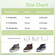 HsdsBebe Baby Boys Girls Shoes Infant High Tops Ankle Sneakers Soft Anti-Slip Sole for First Walkers 3-18 Months