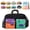 #A-Black, variant on Casual Color Block Overnight Bag, Weekend Getaway Weekender Crossbody Bags, Cute Travel for Traveling Airplane Nylon