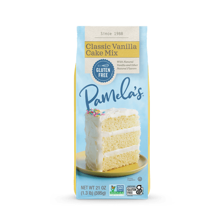 Pamela’s Gluten-Free Classic Vanilla Cake Mix, 21 oz Bag
