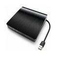 thumbnail image 2 of Yeacher External DVD Drive External ODD & HDD Device USB 3.0 Portable /DVD/VCD Drive/DVD Player for Laptop Desktop PC ROM for Windows, Linux, , OS Black, 2 of 7