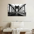 thumbnail image 2 of Elephant Stock Bw Roebling Bridge Wall Art - Horizontal Canvas Wall Art - Living Room Wall Decor - Architecture Canvas - Black And White Decor - 39" x 26", 2 of 8