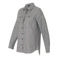 thumbnail image 2 of Burnside Women's Long Sleeve Solid Flannel Shirt Size up to 3XL, 2 of 5
