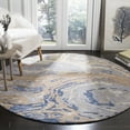 thumbnail image 2 of SAFAVIEH Soho Grosvenor Abstract Runner Rug, Grey/Beige, 2'6" x 8', 2 of 10