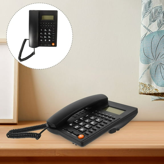 PAMINGONO 1Set 8.2x6.2x2.2in Table Telephone for Home Use with